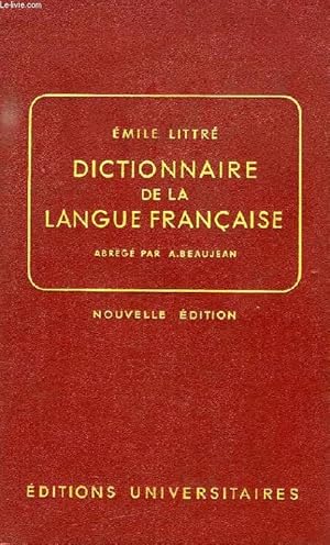 Bild des Verkufers fr DICTIONNAIRE DE LA LANGUE FRANCAISE zum Verkauf von Le-Livre