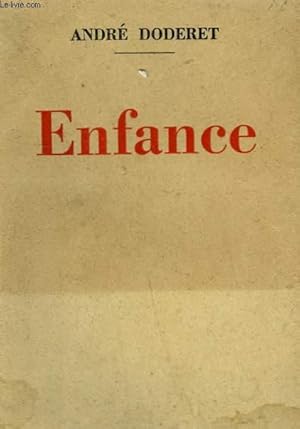 Seller image for ENFANCE. for sale by Le-Livre