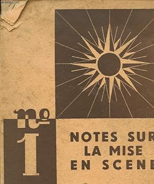 Bild des Verk�ufers f�r NOTES SUR LA MISE EN SCENE A L'USAGE DES JEUNES ACTEURS zum Verkauf von Le-Livre