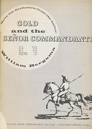 Bild des Verkufers fr Gold and the senor commandante; suite for orchestra (from the ballet) (Full Score) zum Verkauf von CorgiPack