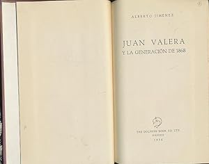 Juan Valera y la generacion de 1868.