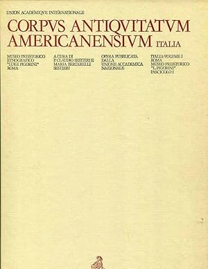 Bild des Verkufers fr Italia. Volume I, Roma Museo Preistorico "L. Pigorini" Fascicolo I. Corpus Antiquitatum Americanensium Italia zum Verkauf von Orca Knowledge Systems, Inc.