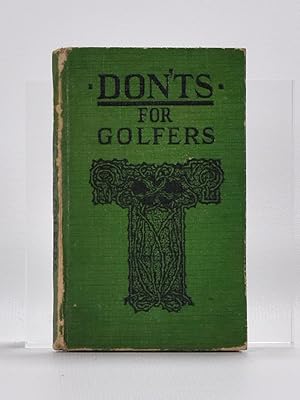 Bild des Verkufers fr Don'ts for Golfers zum Verkauf von Fine Golf Books