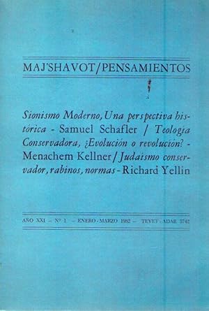 Immagine del venditore per MAJ SHAVOT. PENSAMIENTOS. No. 1. Ao XXI, enero marzo 1982 venduto da Buenos Aires Libros