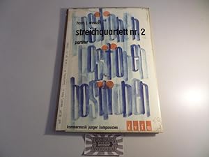 Imagen del vendedor de Streichquartett Nr. 2 - Positionen kammermusik junger komponisten. [dvfm 8404 a]. a la venta por Druckwaren Antiquariat