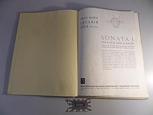 Imagen del vendedor de Sonata 1: Fr Flte und Klavier. Z 11818. a la venta por Druckwaren Antiquariat