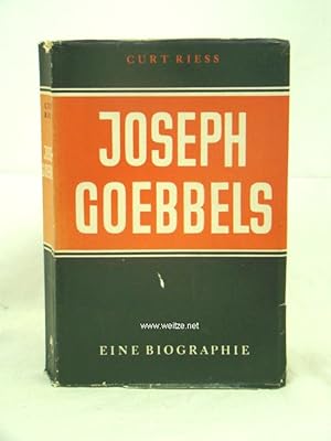 Bild des Verkufers fr Joseph Goebbels, zum Verkauf von Antiquariat Ehbrecht - Preis inkl. MwSt.