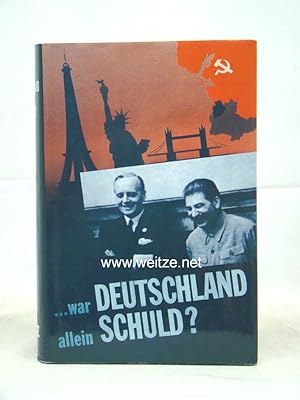 Bild des Verkufers fr War Deutschland allein schuld?, zum Verkauf von Antiquariat Ehbrecht - Preis inkl. MwSt.