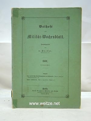 Bild des Verkufers fr Beiheft zum Militair-Wochenblatt, zum Verkauf von Antiquariat Ehbrecht - Preis inkl. MwSt.