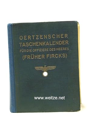 Bild des Verkufers fr Oertzenscher Taschenkalender fr die Offiziere des Heeres (Frher Fircks), zum Verkauf von Antiquariat Ehbrecht - Preis inkl. MwSt.