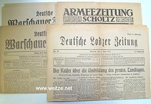 Bild des Verkufers fr Deutsche Warschauer Zeitung, 1. Jahrgang 1915, Nr. 77, 3. jahrgang 1917, Nr. 96, zum Verkauf von Antiquariat Ehbrecht - Preis inkl. MwSt.