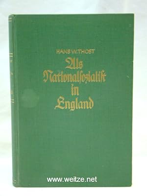Seller image for Als Nationalsozialist in England, for sale by Antiquariat Ehbrecht - Preis inkl. MwSt.