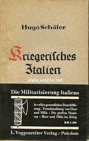 Imagen del vendedor de Kriegerisches Italien. Heer und Miliz nach der Neuordnung vom September 1934. a la venta por Antiquariat Ehbrecht - Preis inkl. MwSt.