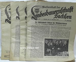 Bild des Verkufers fr Wochenblatt der Landesbauernschaft Sachsen, zum Verkauf von Antiquariat Ehbrecht - Preis inkl. MwSt.