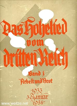 Bild des Verkufers fr Das Hohelied vom dritten Reich, zum Verkauf von Antiquariat Ehbrecht - Preis inkl. MwSt.