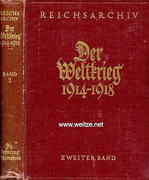 Bild des Verkufers fr Der Weltkrieg 1914 bis 1918 - 2. Band: Die Befreiung Ostpreuens, zum Verkauf von Antiquariat Ehbrecht - Preis inkl. MwSt.