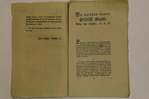 Bild des Verkufers fr Generale die Auslieferung der Deserteurs von den zum gegenwrtigen Kriege versammelten oder zu versammelnden Kaiserl. Oesterreichischen und Knigl. Preussischen Truppencorps betr. Vom 18. Dezember 1812, zum Verkauf von Antiquariat Ehbrecht - Preis inkl. MwSt.