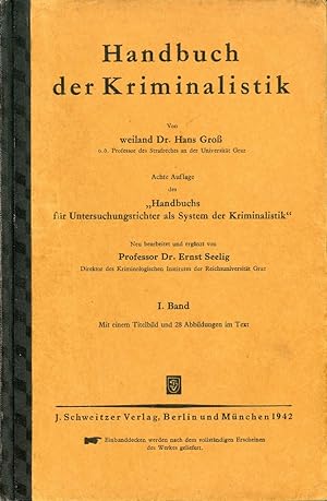 Bild des Verkufers fr Handbuch der Kriminalistik, zum Verkauf von Antiquariat Ehbrecht - Preis inkl. MwSt.