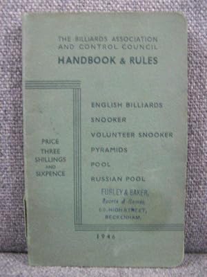 The Billiards Association and Control Council: Handbook and Rules