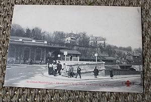 Carte postale ancienne Saint-Cloud-Montretout Coteaux de St-Cloud au dessus de la station
