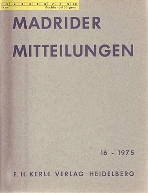 Madrider Mitteilungen Band 16 - 1975.