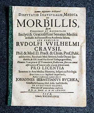 Disputatio inauguralis medica de morbillis, quam. in Illustri & Florentissima Academia Salana, Su...