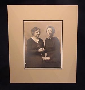 Helen Keller and Polly Thomson signed photograph
