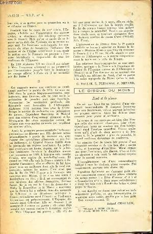 Immagine del venditore per NOUVELLE REVUE PEDAGOGIQUE - N6 - 15-12-1955 / Jean-Christophe (etude globale du francais) / Les prepositions / Orthographe et grammaire / Parallelogramme (4e) / Examens et concours etc. / INCOMPLET venduto da Le-Livre