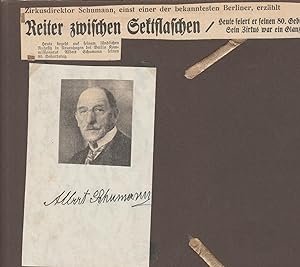 ALBERT SCHUMANN (1858-1939) Zirkusdirektor, grd. das Albert-Schumann-Theater, allgemein auch Schu...