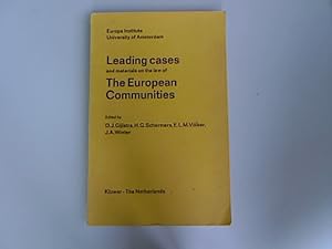 Imagen del vendedor de Leading cases and materials on the law of the European Communities. a la venta por Antiquariat Bookfarm