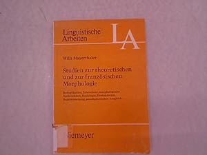 Seller image for Studien zur theoretischen und zur franzsischen Morphologie: Reduplikation, Echowrter, morphologische Natrlichkeit, Haplologie, Produktivitt, Regeltelescoping, paradigmatischer Ausgleich. Linguistische Arbeiten, Band 40. for sale by Antiquariat Bookfarm