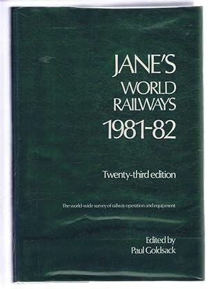 Imagen del vendedor de Jane's World Railways 1981-82. Twenty-third edition a la venta por Bailgate Books Ltd