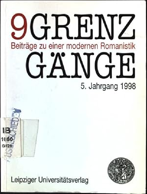 Bild des Verkufers fr Der unendliche Abschied vom Staat und die Utopie der Romanistik; in: 9 Grenzgnge, Beitrge zu eibner modernen Romanistik, 5. Jg.; zum Verkauf von books4less (Versandantiquariat Petra Gros GmbH & Co. KG)