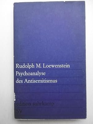 Psychoanalyse des Antisemitismus.(Aus dem Französischen übersetzt von Lothar Baier). [1.-8.Tsd.]