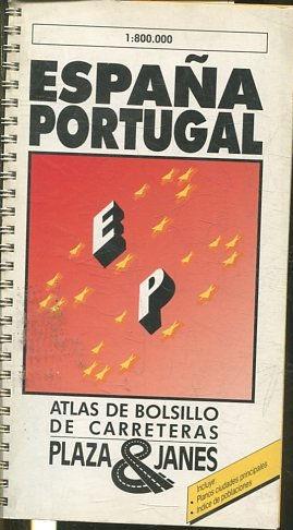 ATLAS DE BOLSILLO DE CARRETERAS. ESPAÑA PORTUGAL 1:800.000.