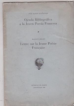 Immagine del venditore per OOjeada Bibliogrfica a la Joven Poesa Francesa. Lettre sur la Jeune Posie Franaise venduto da LIBRERA GULLIVER