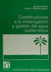 Imagen del vendedor de Contribuciones a la investigacin y gestin del agua subterrnea a la venta por AG Library