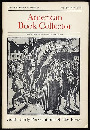 Seller image for American Book Collector: New Series, Volume 5, Number 3, May/June 1984 for sale by Between the Covers-Rare Books, Inc. ABAA