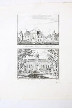De Lustplaats Elswout bij Overveen. 1746. / De Ingang van Elswout. 1746.