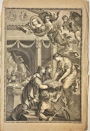 [Antique print, title page, 1645] Polyglot Bible [BIBLIA 1.HEBRAICA 2. SAMARITANA 3. CHALDAICA 4....