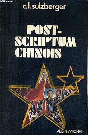 Imagen del vendedor de Post-scriptum chinois a la venta por JLG_livres anciens et modernes