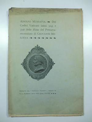 Dei codici vaticani latini 3195 e 3196 delle Rime del Petrarca: recensione