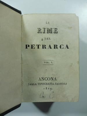 Rime del Petrarca, Voll. 1-2
