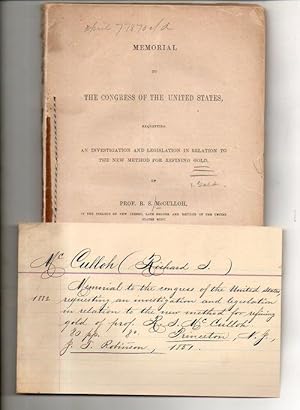 Memorial to the Congress of the United States, : requesting an investigation and legislation in r...