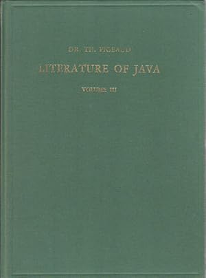 Imagen del vendedor de Literature of Java. Volume III. Catalogue Raisonne? Of Javanese Manuscripts In The Library Of The University Of Leiden And Other Public Collections In The Netherlands. a la venta por Asia Bookroom ANZAAB/ILAB