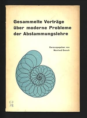 Seller image for Gesammelte Vortrge ber moderne Probleme der Abstammungslehre, Band 1. for sale by Antiquariat Bookfarm