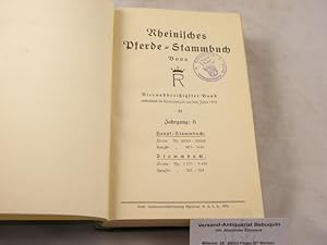 Bild des Verkufers fr 34. Bd. Enthaltend die Eintragungen aus dem Jahre 1935. Stuten: Jahrgang B. Nr. 22341 - 22842. Hengste: Nr. 983 - 1030. Stammbuch: Stuten: 7733 - 9450. Hengste: 305 - 324. zum Verkauf von Antiquariat Bebuquin (Alexander Zimmeck)