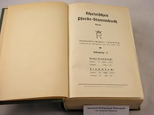 Bild des Verkufers fr 39. Bd. Enthaltend die Eintragungen aus dem Jahre 1940. Stuten: Jahrgang G. Nr. 24978 - 26251. Hengste: Nr. 1706 - 1915. Stammbuch: Stuten: 17686 - 19518. Hengste: 350 - 357. zum Verkauf von Antiquariat Bebuquin (Alexander Zimmeck)