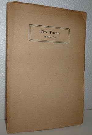 Bild des Verkufers fr Five Poems zum Verkauf von Sekkes Consultants