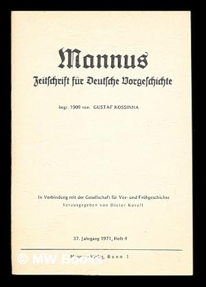 Seller image for Mannus : Deutsche Zeitschrift fur Vor- und Frugeschichte for sale by MW Books Ltd.